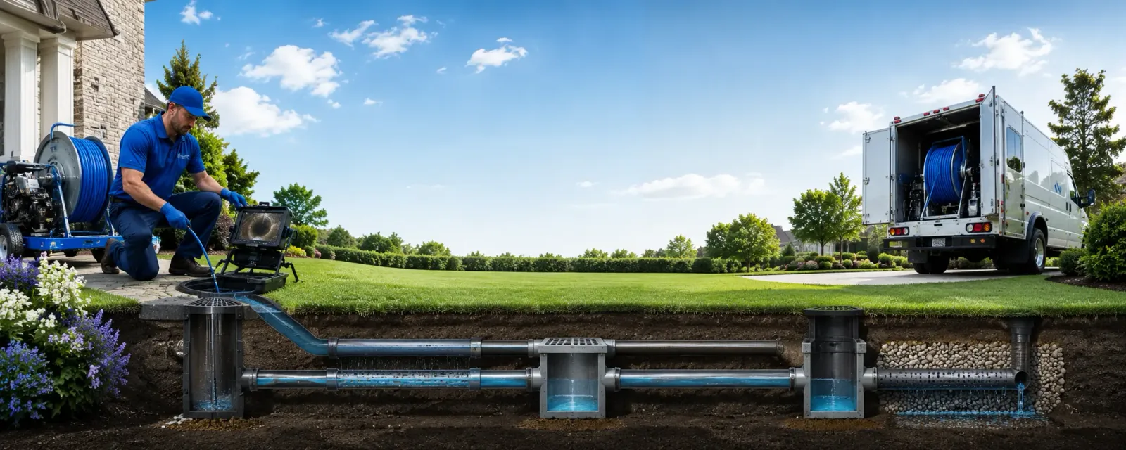 Outdoor drain cleaning information for New Raymer, CO